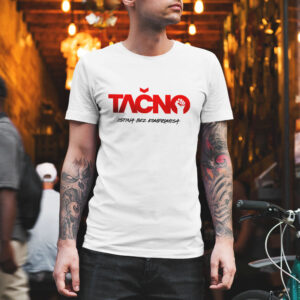 T-shirt bijela muška majica s logom